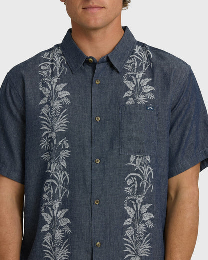 Billabong Men's Cordoba Short Sleeve Shirt - Navy