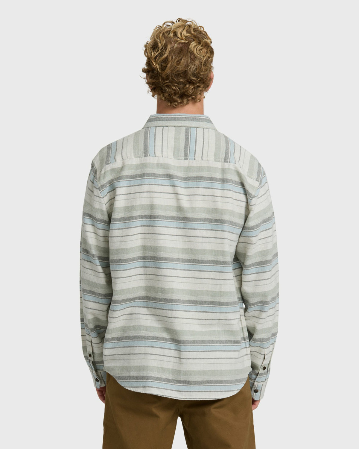 Billabong Men's Coastline Long Sleeve Flannel Shirt - Chino