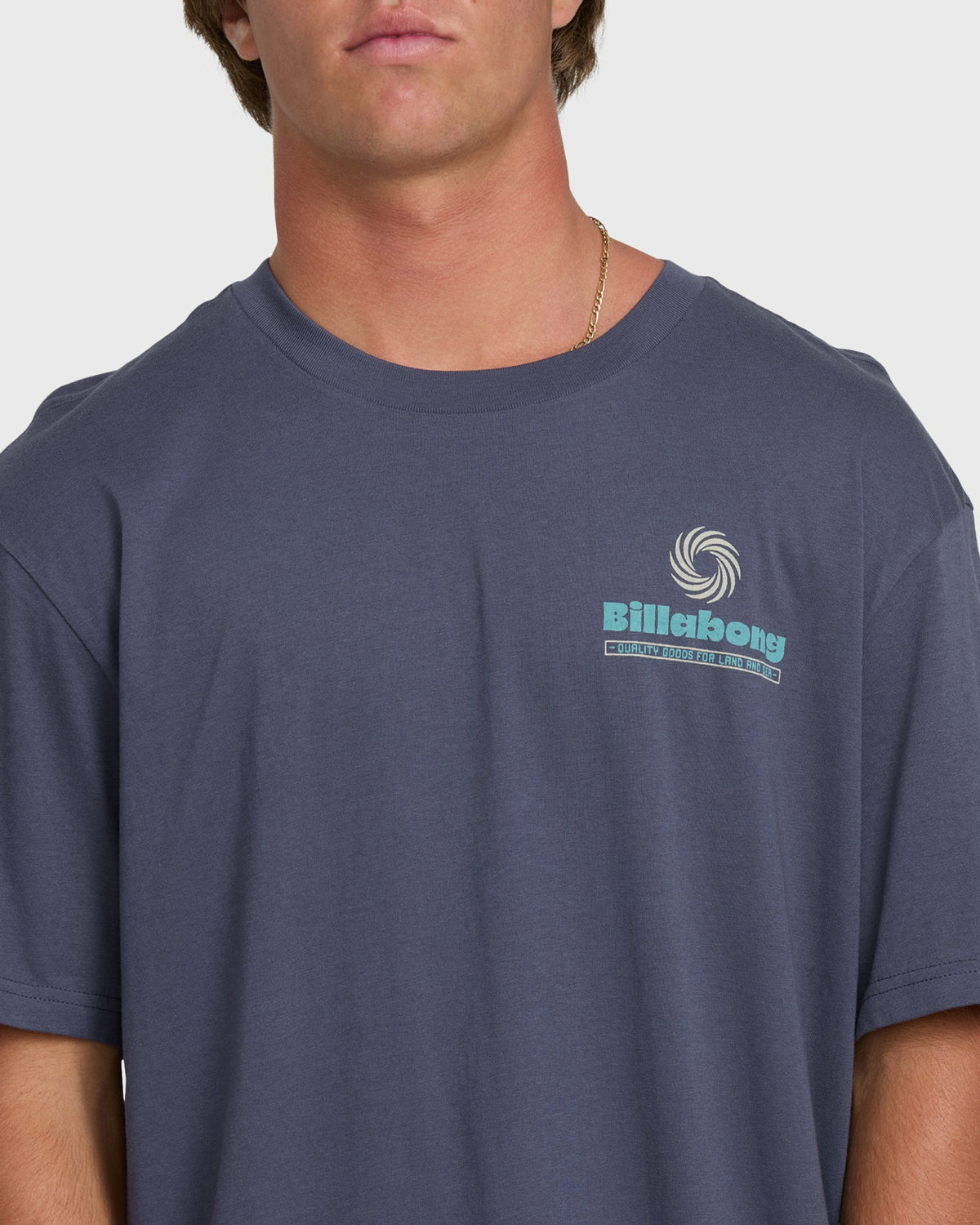 Billabong Men's Single Fin Premium Short Sleeve T-Shirt - Graystone