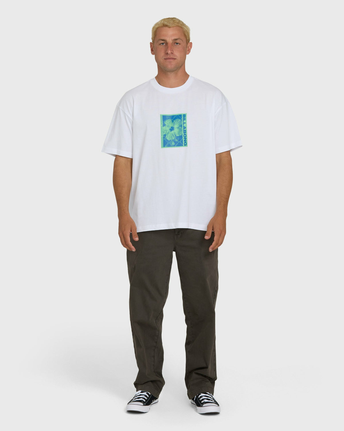 Billabong Men's Link OG Short Sleeve Knit T-Shirt - White