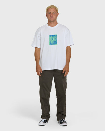 Billabong Men's Link OG Short Sleeve Knit T-Shirt - White
