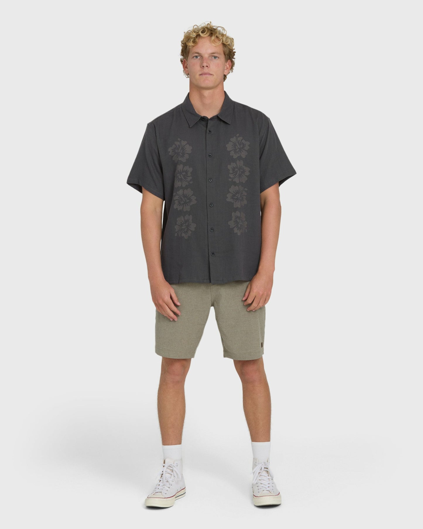 Billabong Men's Cordoba Short Sleeve Shirt - Raven