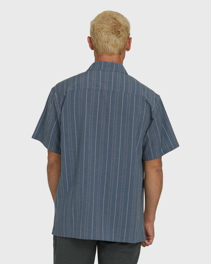 Billabong Men's A\/Div Surftrek Transit Short Sleeve Woven Shirt - True Navy