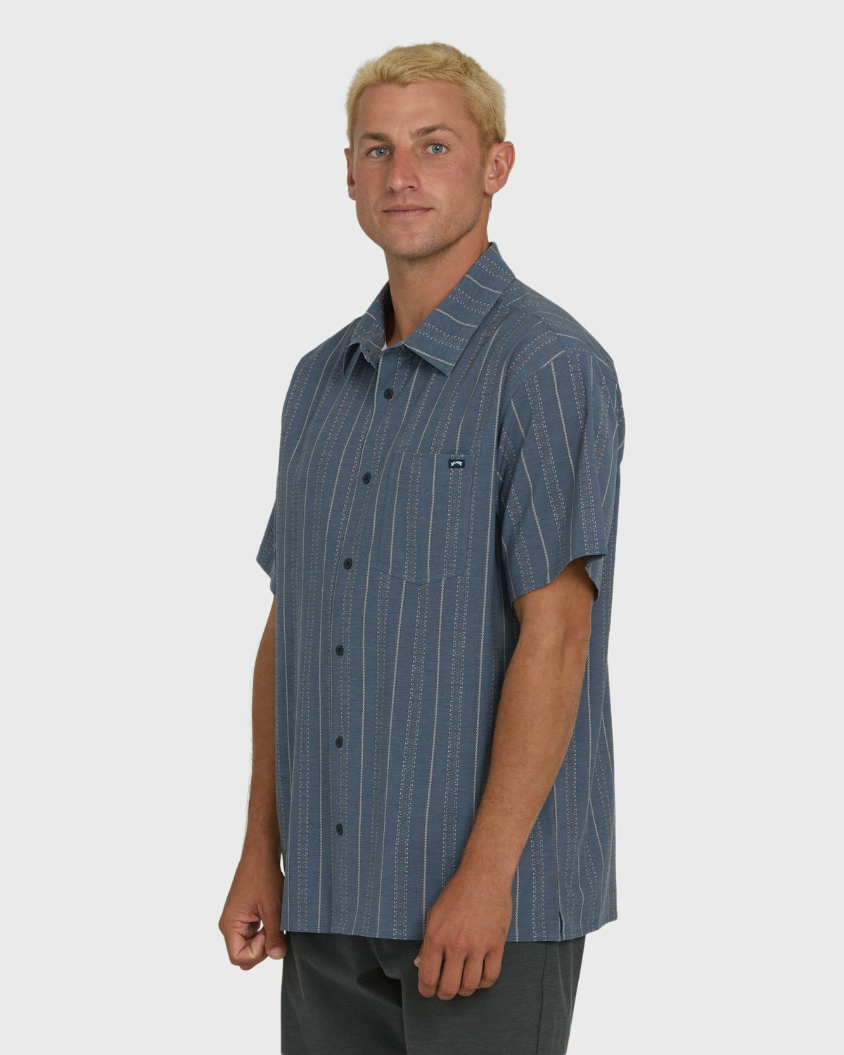 Billabong Men's A\/Div Surftrek Transit Short Sleeve Woven Shirt - True Navy