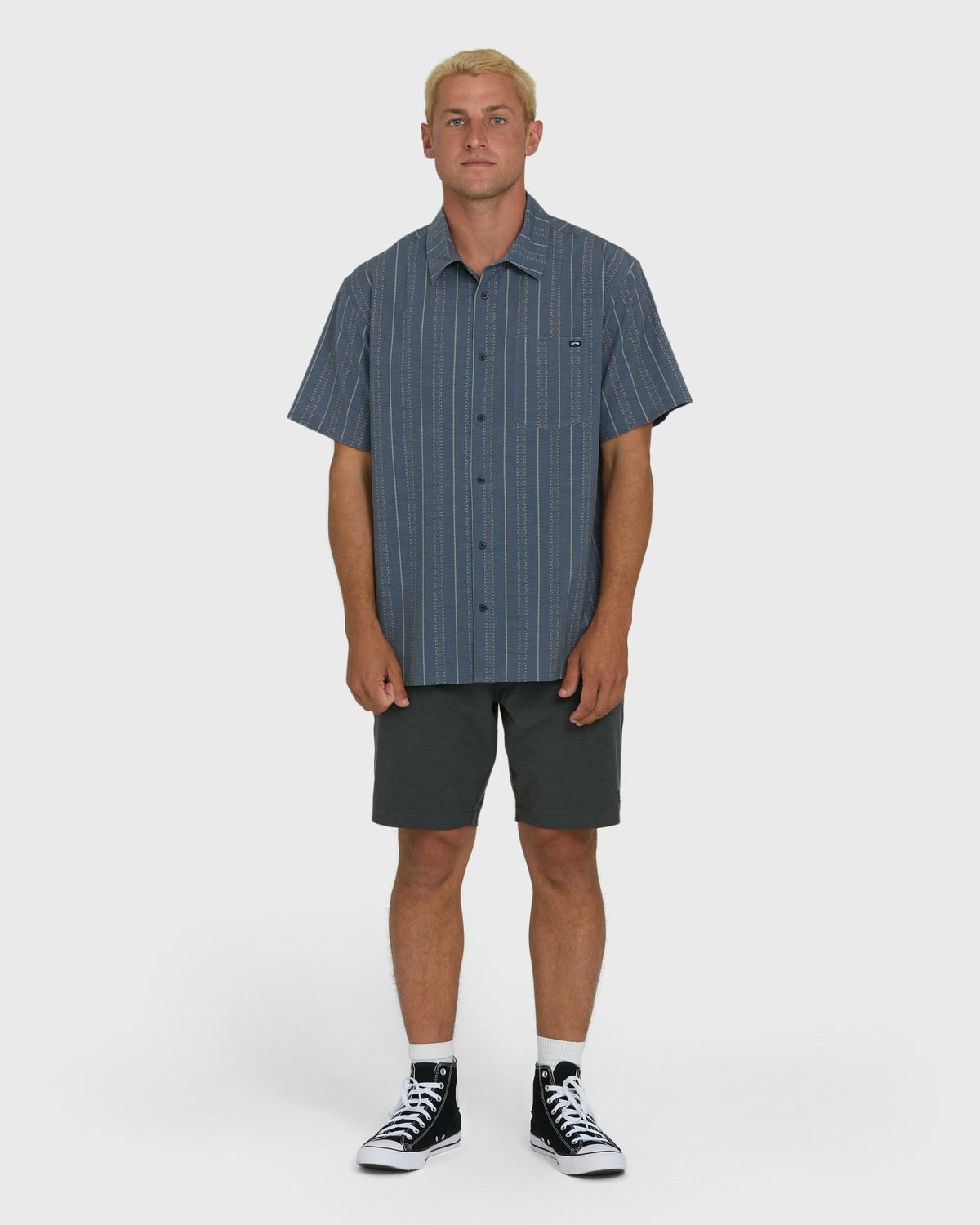 Billabong Men's A\/Div Surftrek Transit Short Sleeve Woven Shirt - True Navy