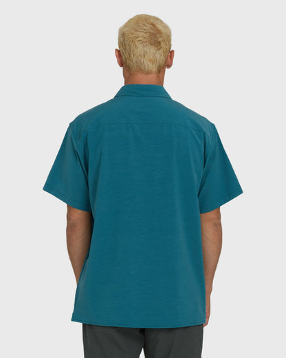 Billabong Men's A\/Div Surftrek Transit Short Sleeve Woven Shirt - Tropical Teal