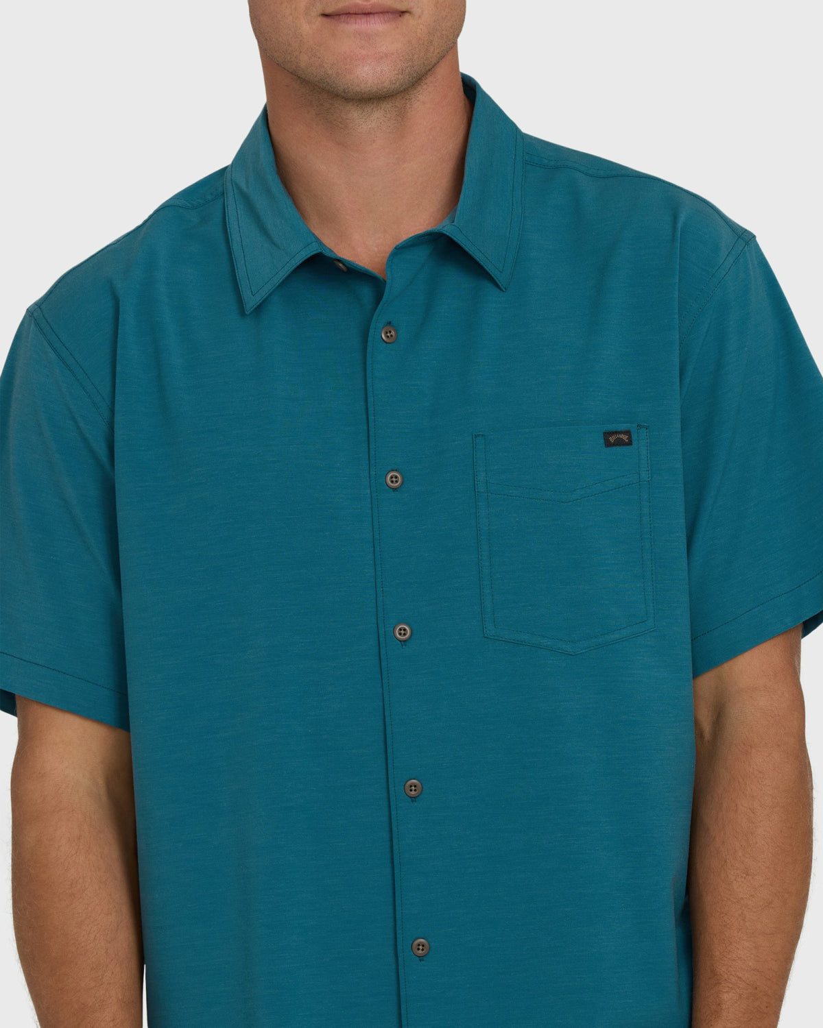 Billabong Men's A\/Div Surftrek Transit Short Sleeve Woven Shirt - Tropical Teal