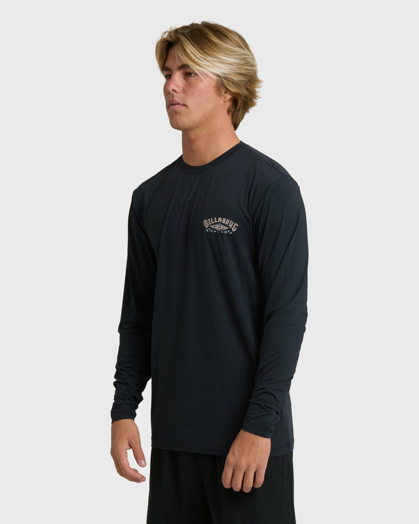 Billabong Men's Heritage Loose Fit Long Sleeve Surf Tee - Black