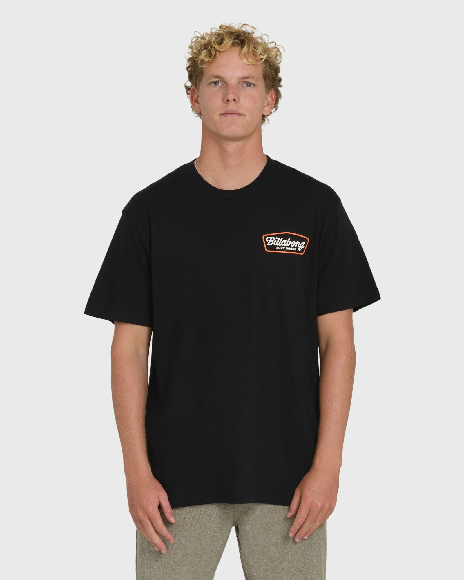 Billabong Men's Off Duty Premium Short Sleeve Knit T-Shirt - Black