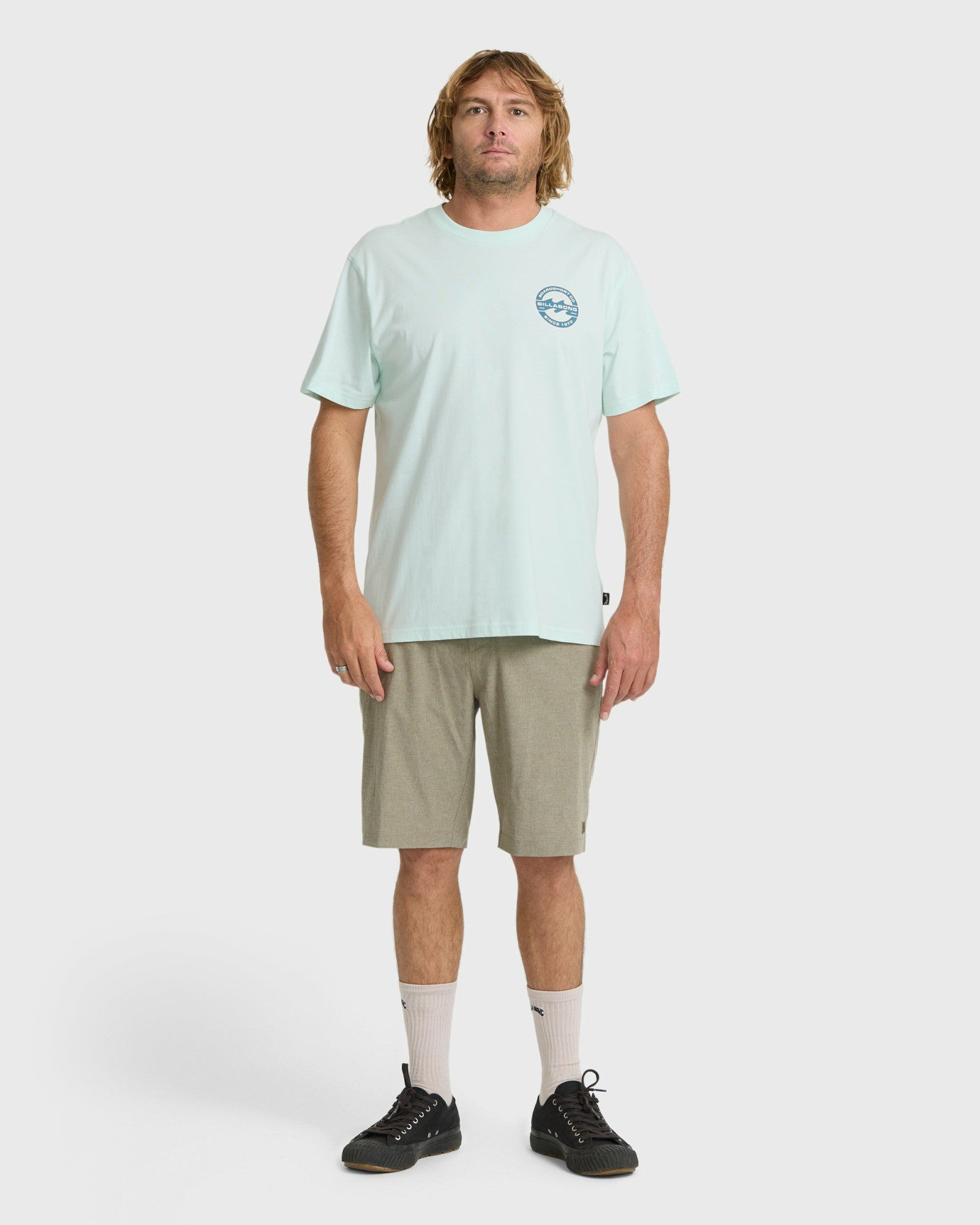 Billabong Men's Hollow Fill Premium Short Sleeve T-Shirt - Sea Glass