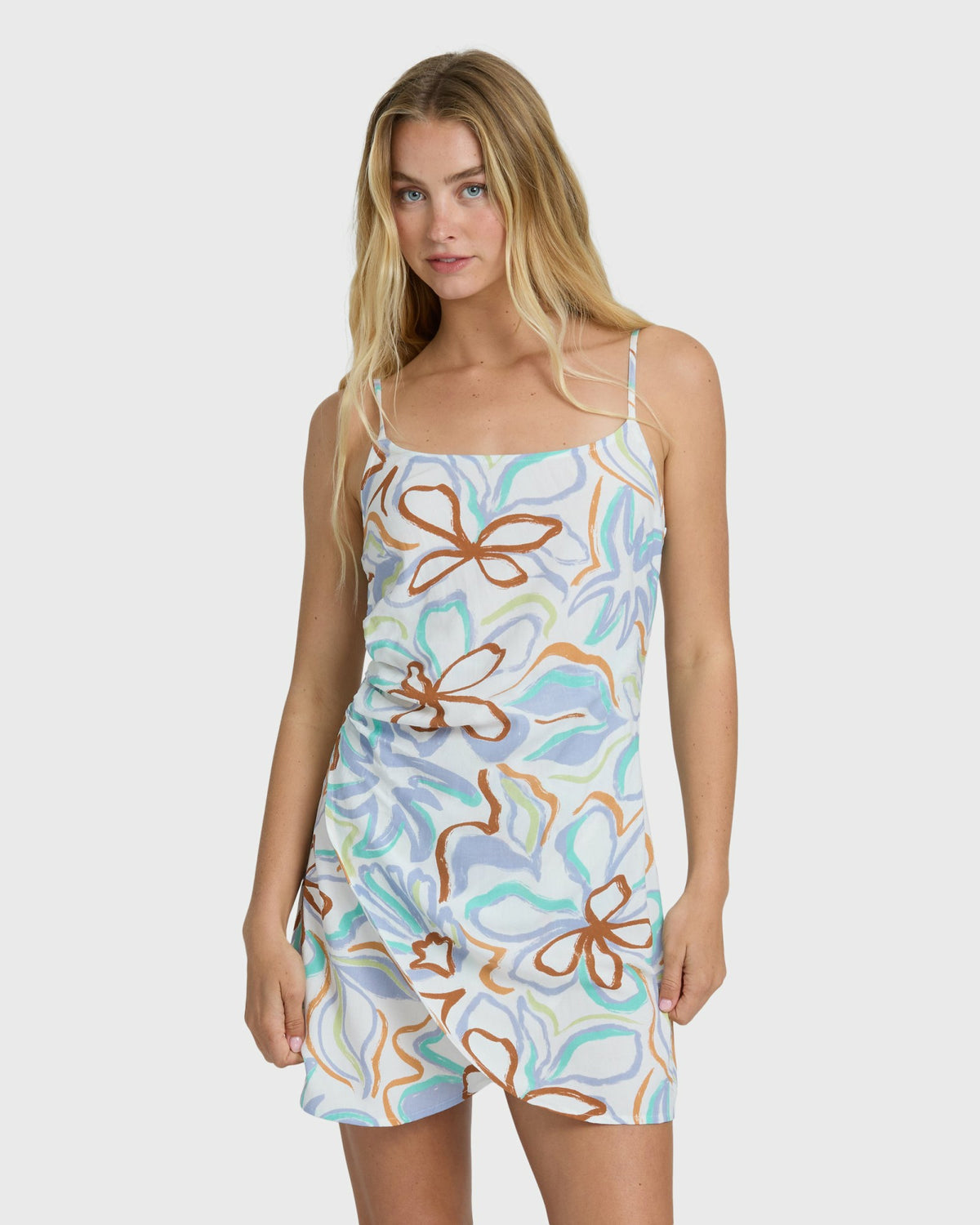 Billabong Women's By Your Side Mini Dress - White Multi