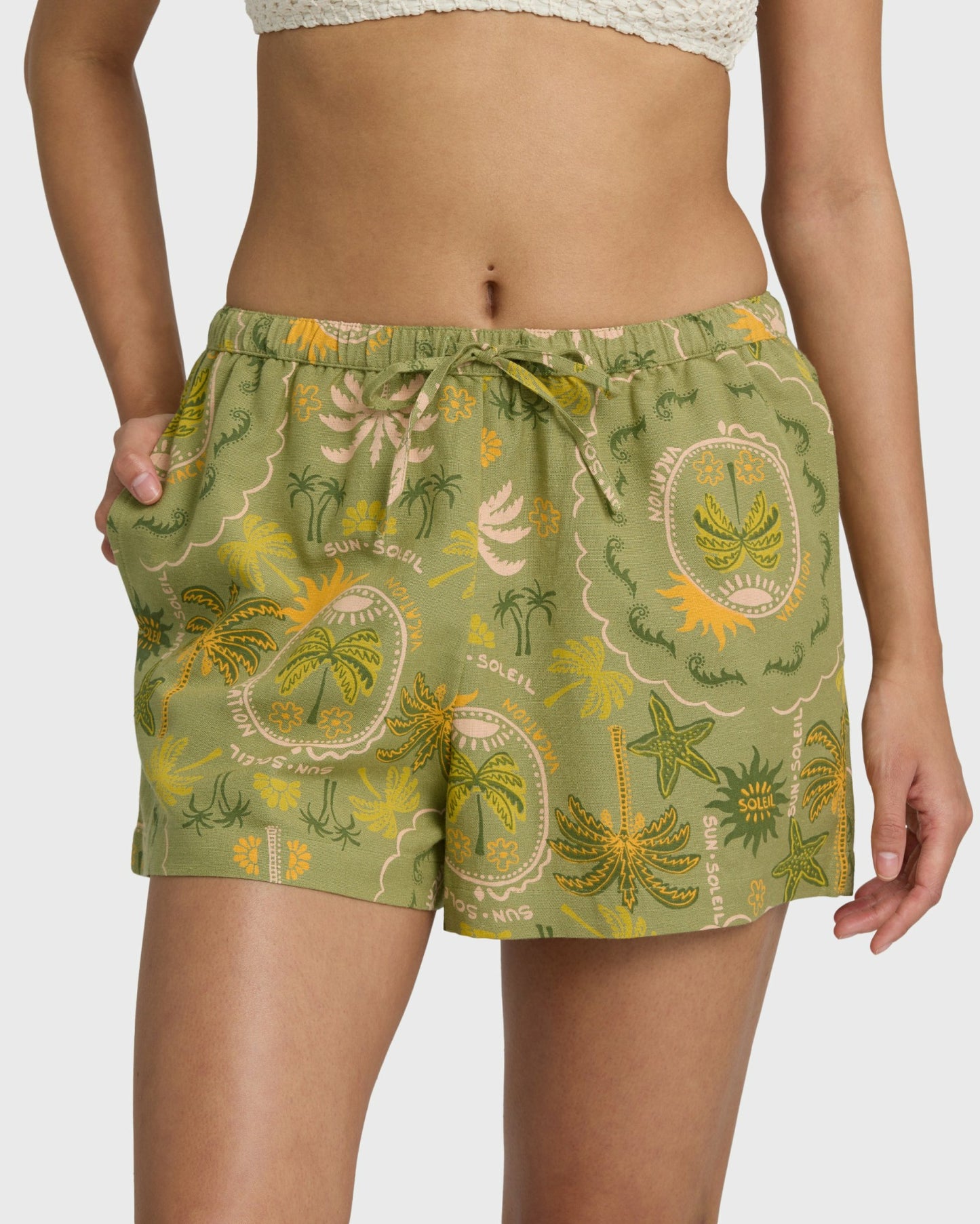Billabong Women's Wanderer Print Shorts - Cedar