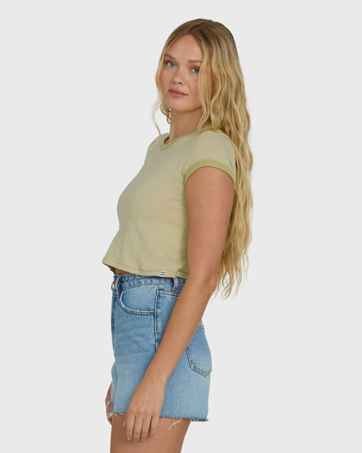 Billabong Women's Daily Tee YD Short Sleeve Knit T-Shirt - Cactus
