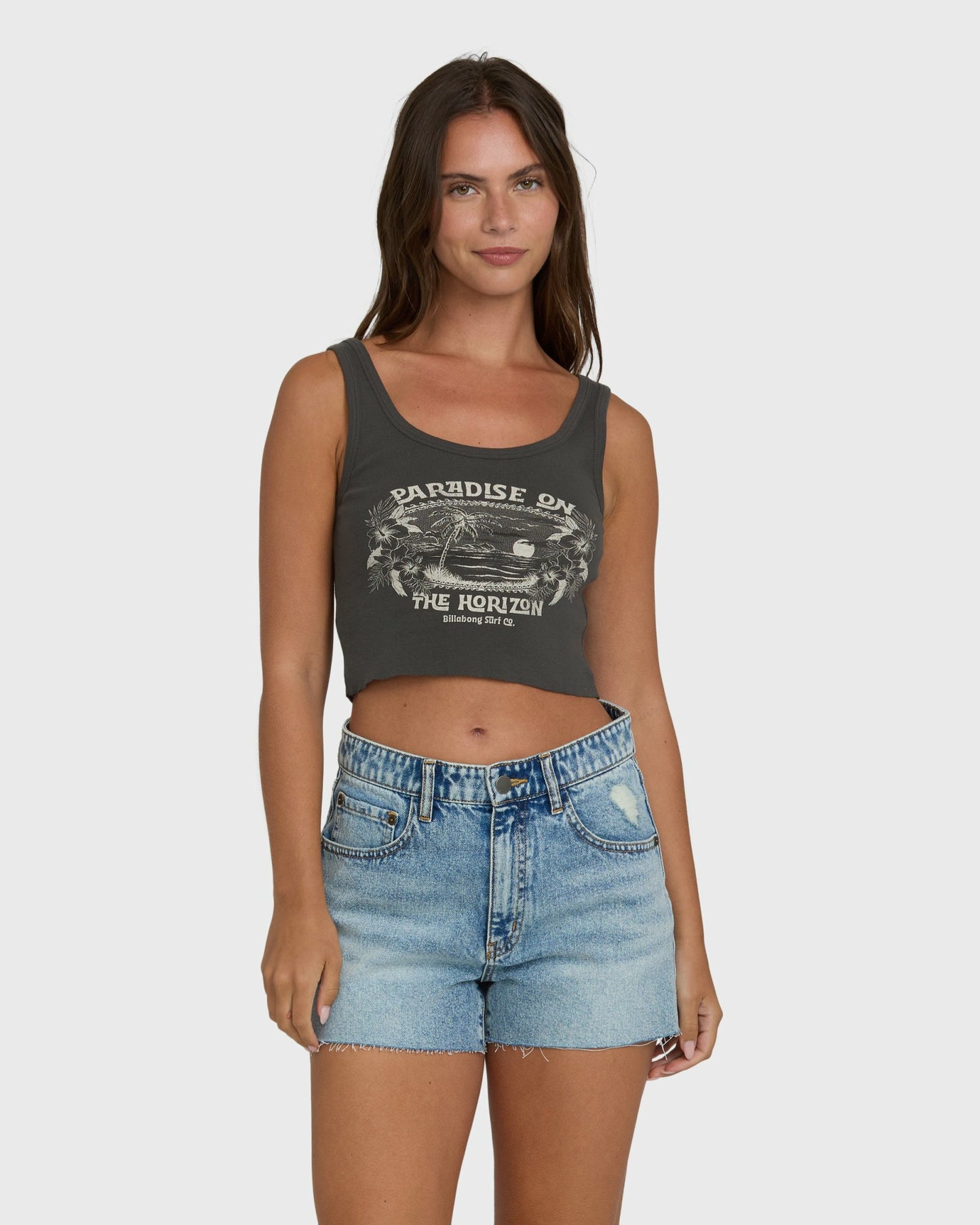 Billabong Women's All Day Paradise Tank Top - Off Black