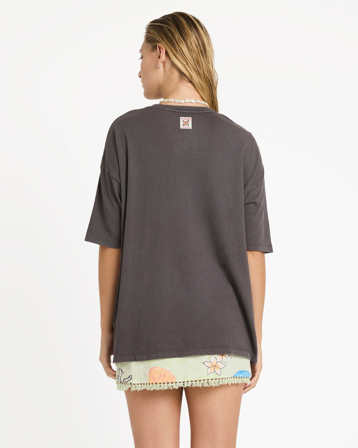 Billabong Women's Lottie Hall Short Sleeve T-Shirt - Off Black