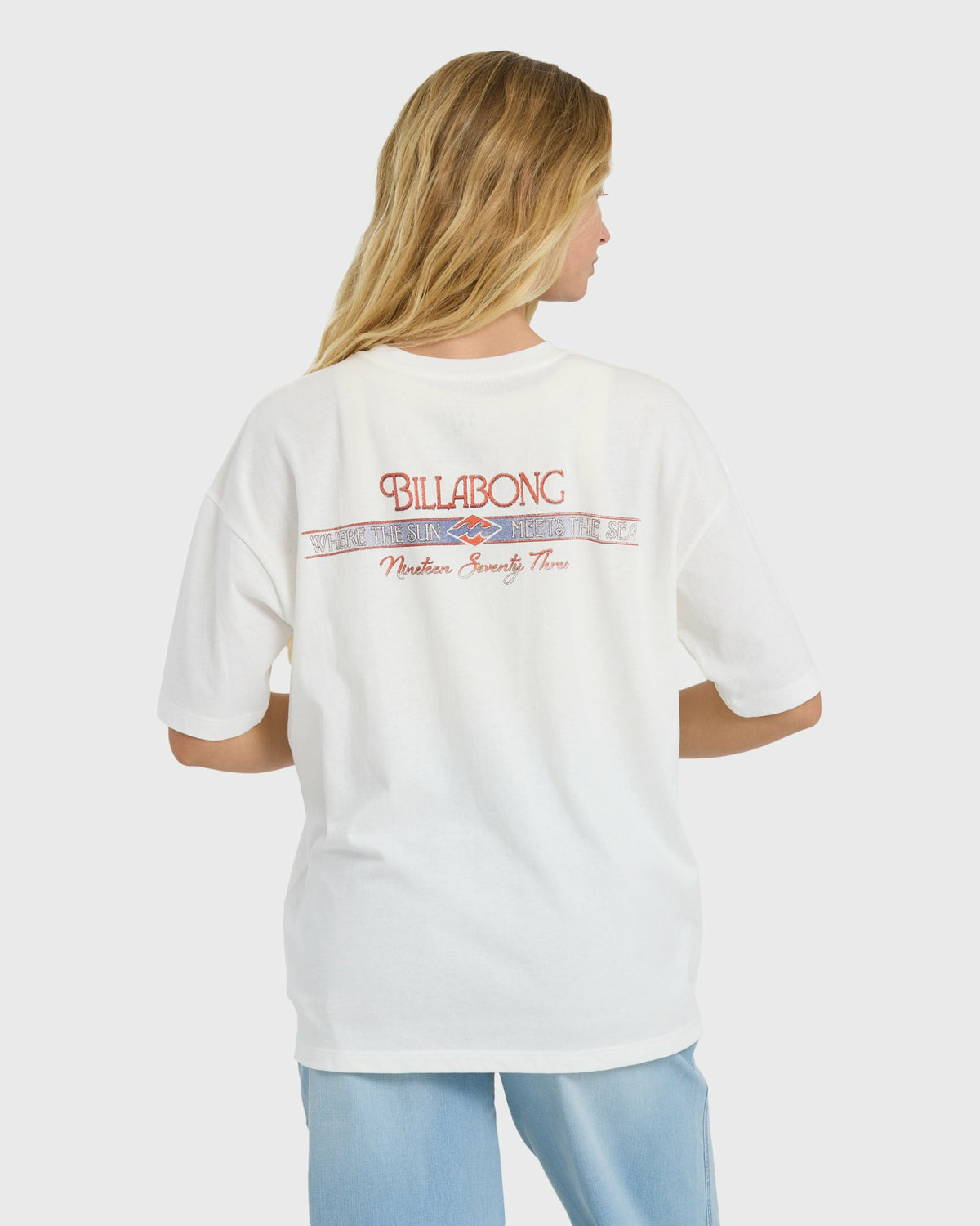 Billabong Women's Sun Meets Sea Short Sleeve T-Shirt - Salt Crystal