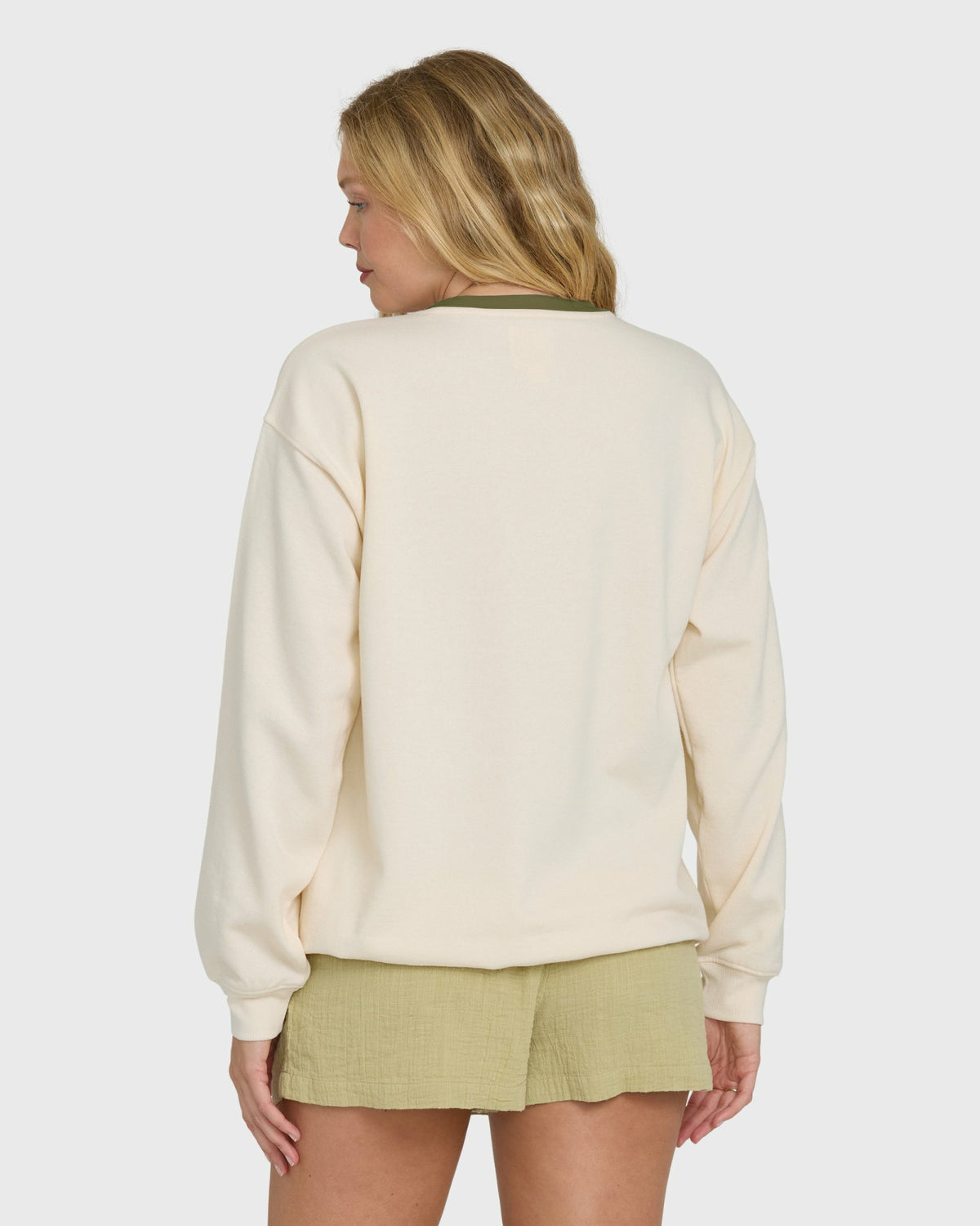 Billabong Women's Freshest Things Crewneck Sweatshirt - White Cap