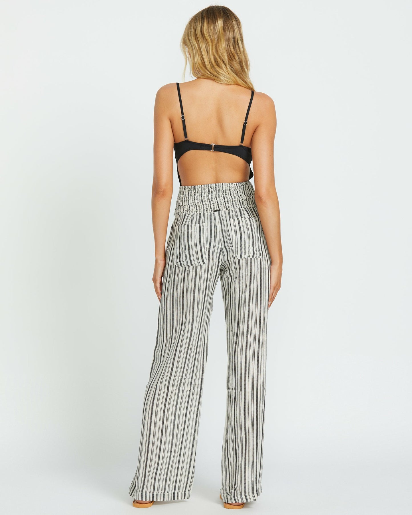 Billabong Women's New Waves 2 Elastic Waist Pants - Black Pebble