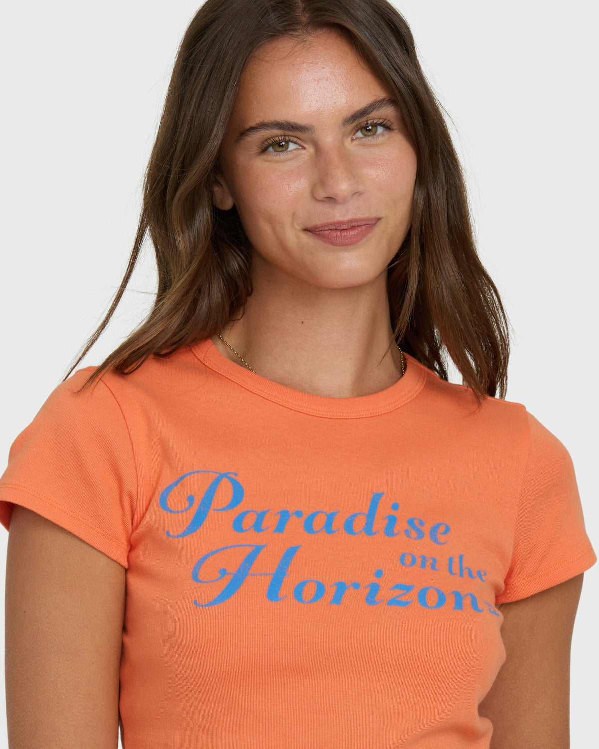 Billabong Women's Paradise Horizon Short Sleeve T-Shirt - Saffron