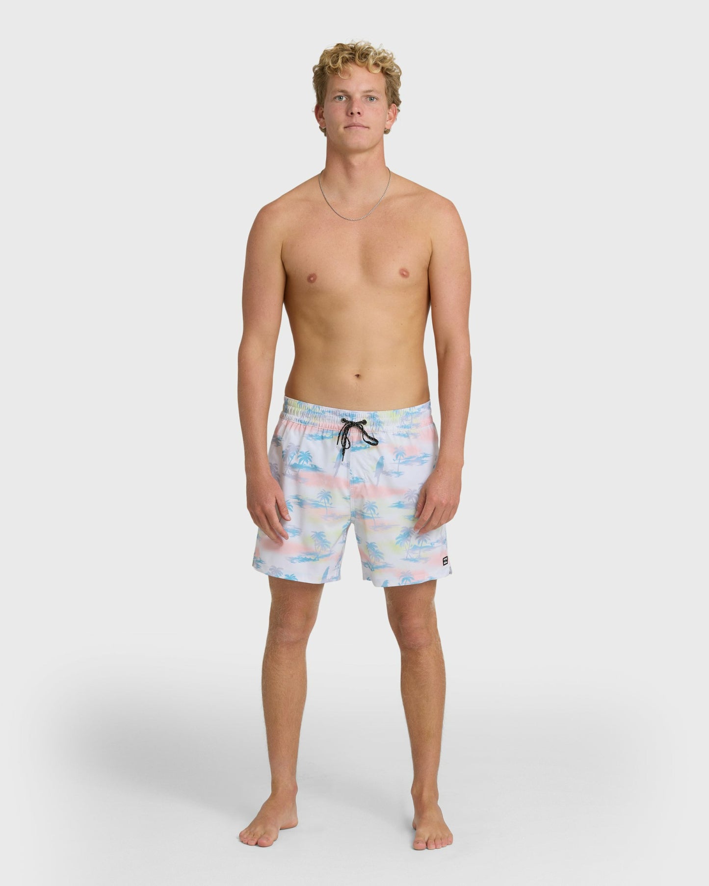 Billabong Men's Lineup Layback 16\" Trunks - Off White