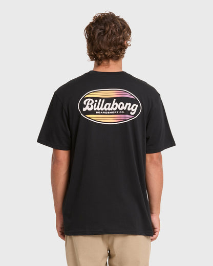 Billabong Men's Off Duty Premium Short Sleeve Cotton T-Shirt - Black