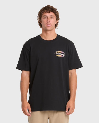 Billabong Men's Off Duty Premium Short Sleeve Cotton T-Shirt - Black