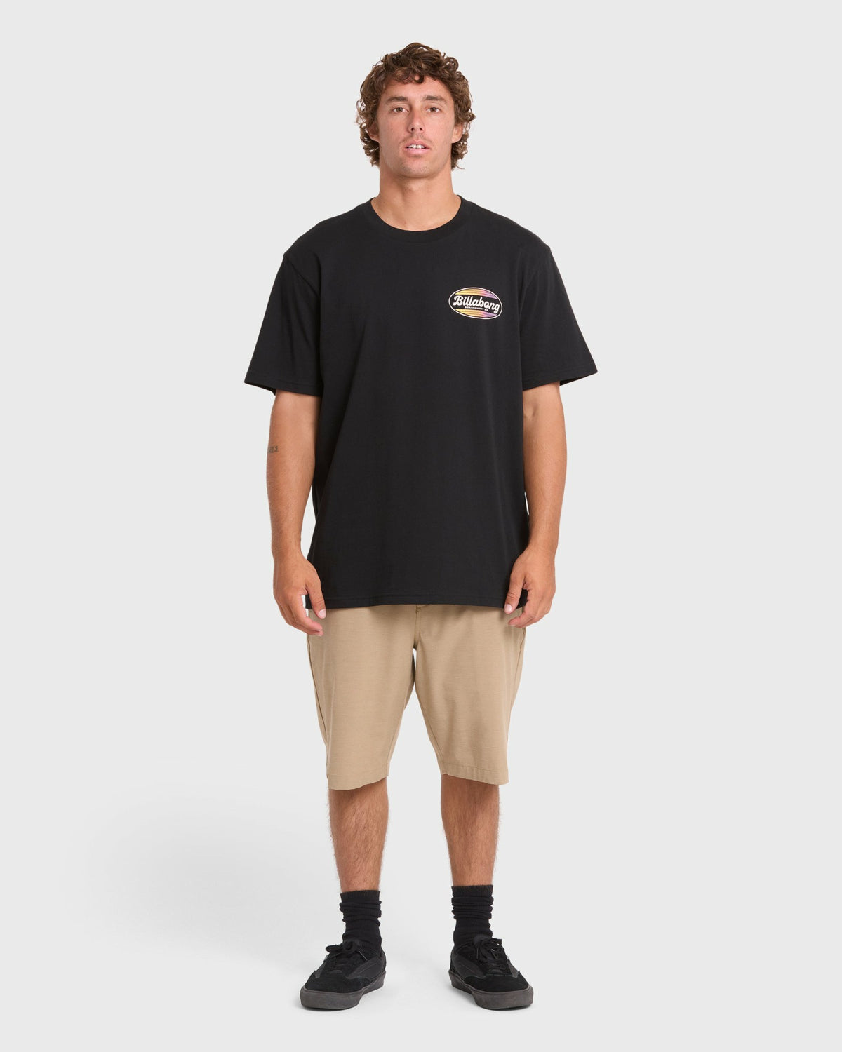 Billabong Men's Off Duty Premium Short Sleeve Cotton T-Shirt - Black