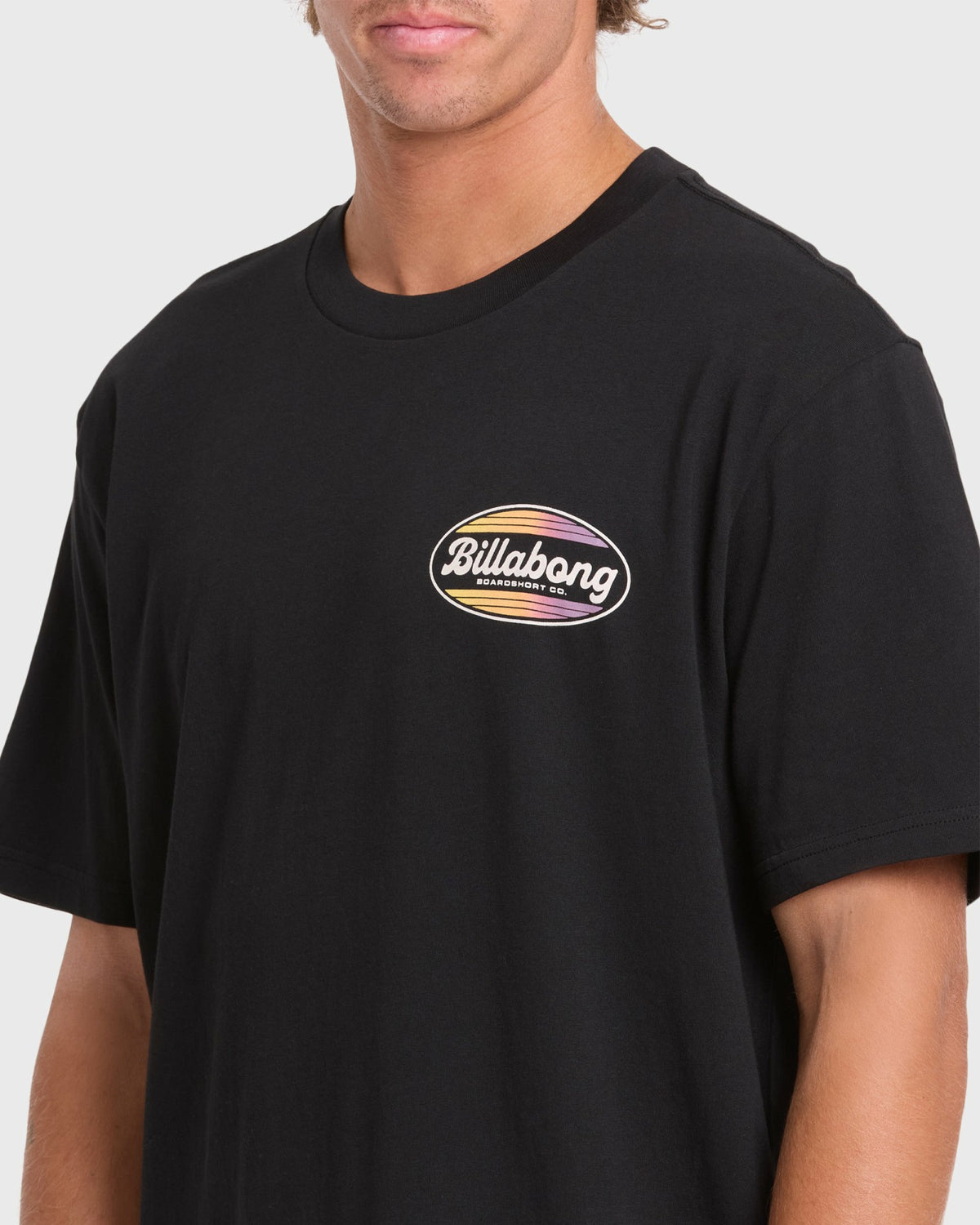Billabong Men's Off Duty Premium Short Sleeve Cotton T-Shirt - Black