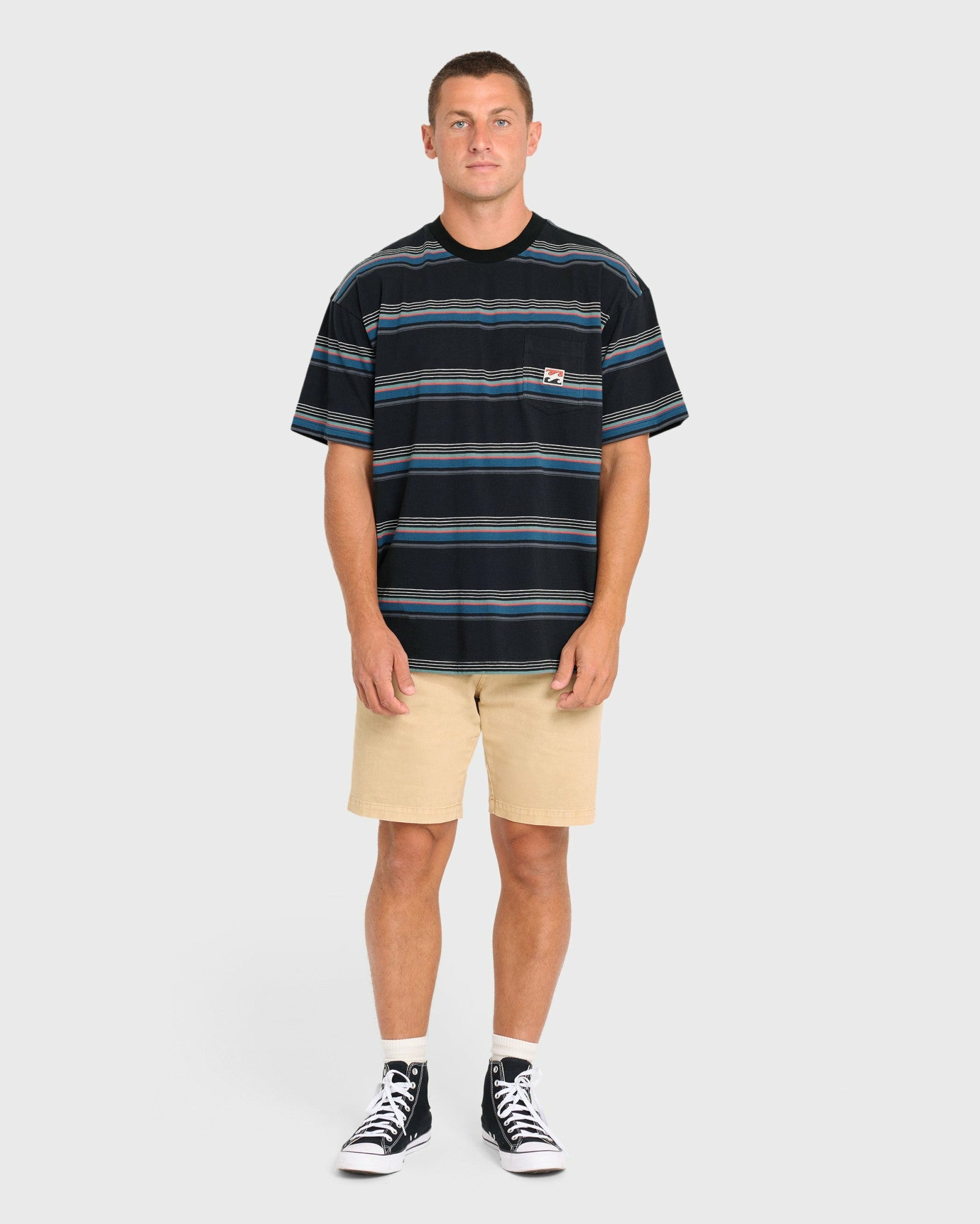 Billabong Men's Baxter Short Sleeve Pocket Tee - Black