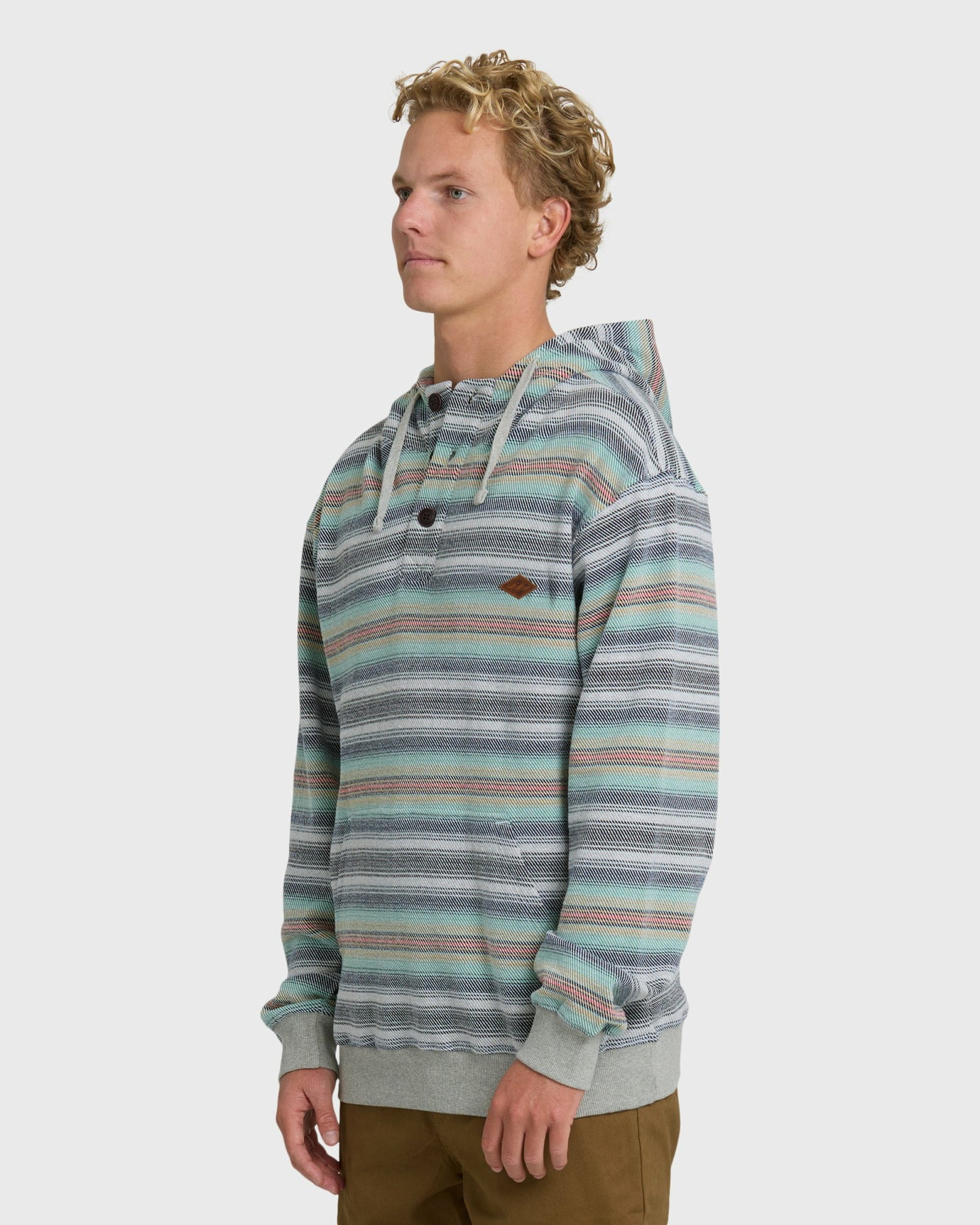 Billabong Men's Rancho Pullover YD Pullover Hoodie - Heather Gray