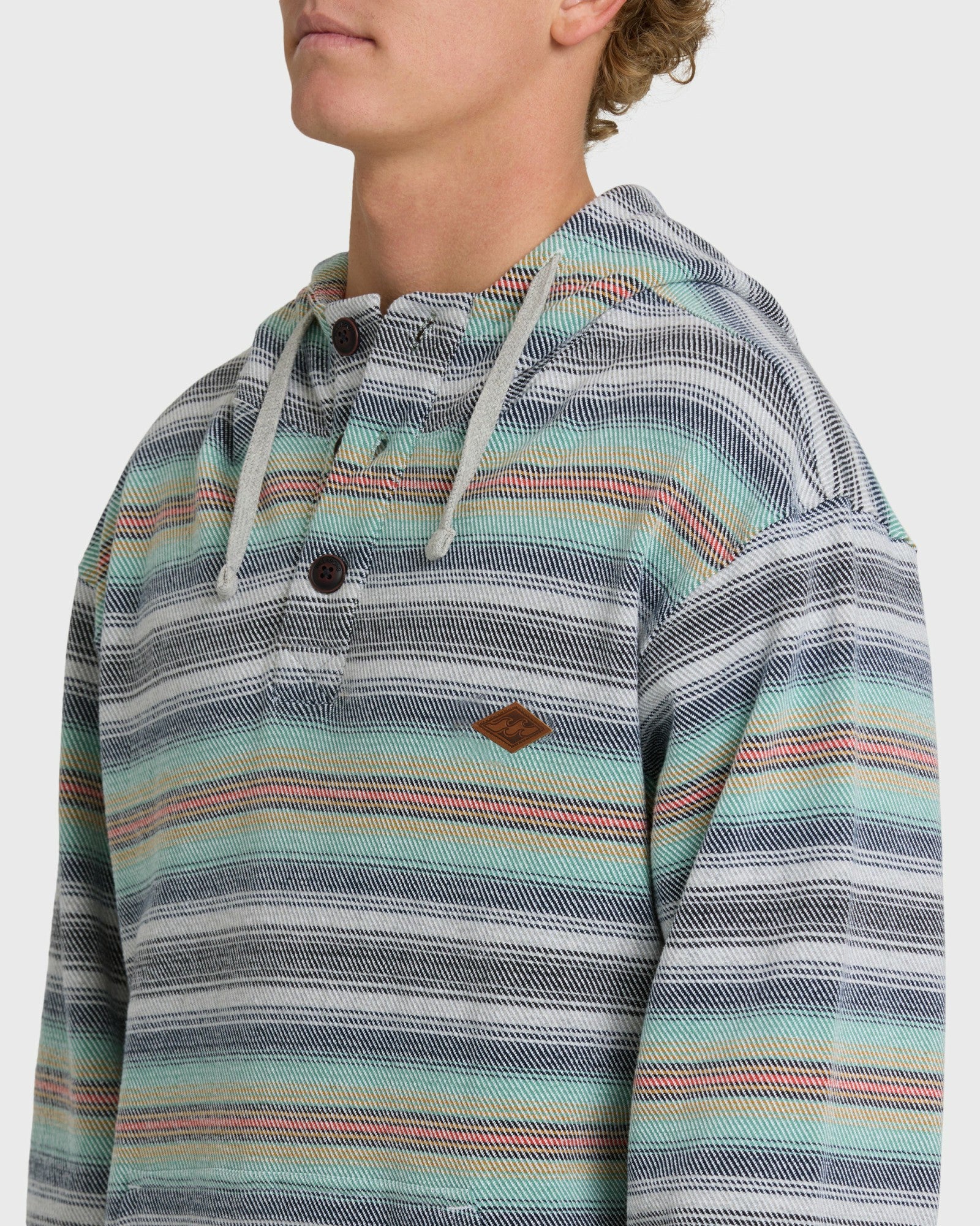 Billabong Men's Rancho Pullover YD Pullover Hoodie - Heather Gray