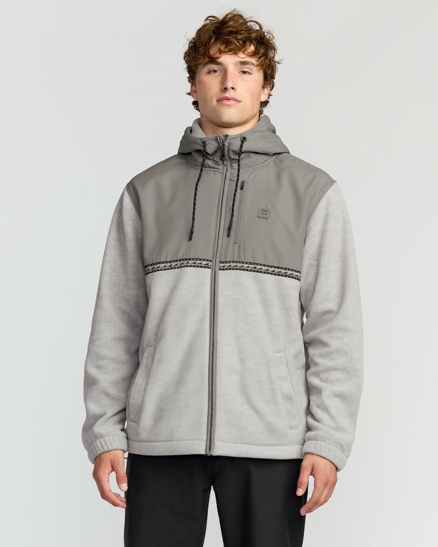 Billabong Men's Boundary Lite Zip Sweatshirt - Gray Heather