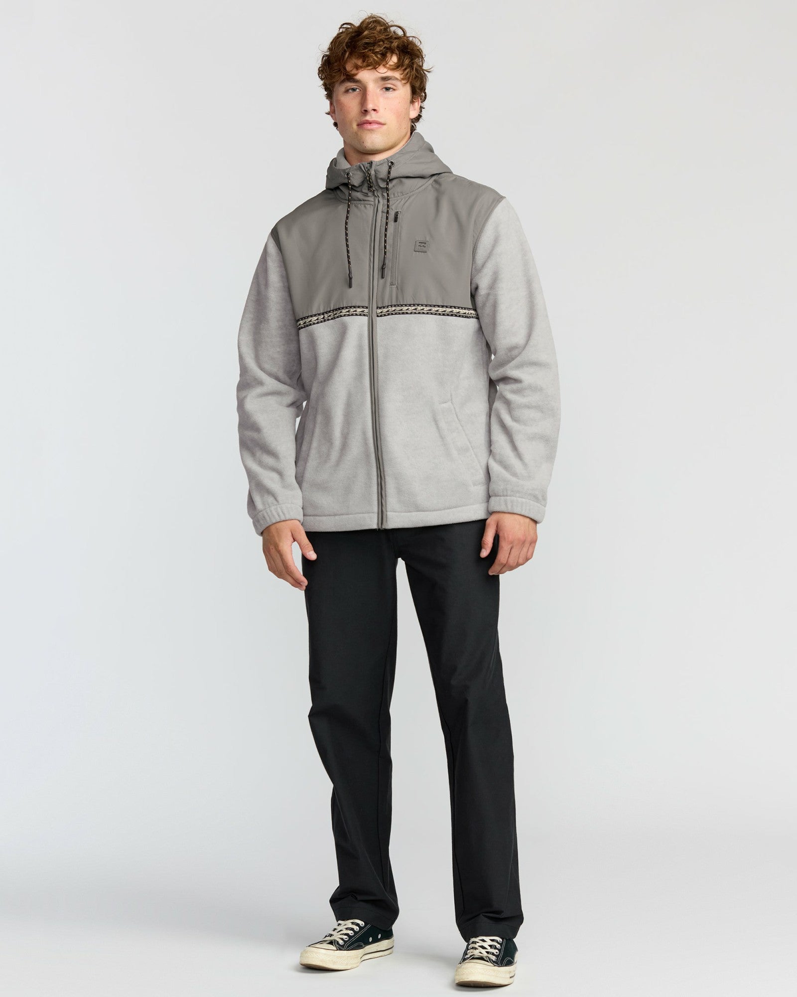 Billabong Men's Boundary Lite Zip Sweatshirt - Gray Heather
