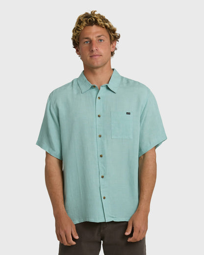 Billabong Men's Victoria Short Sleeve Shirt - Absinthe