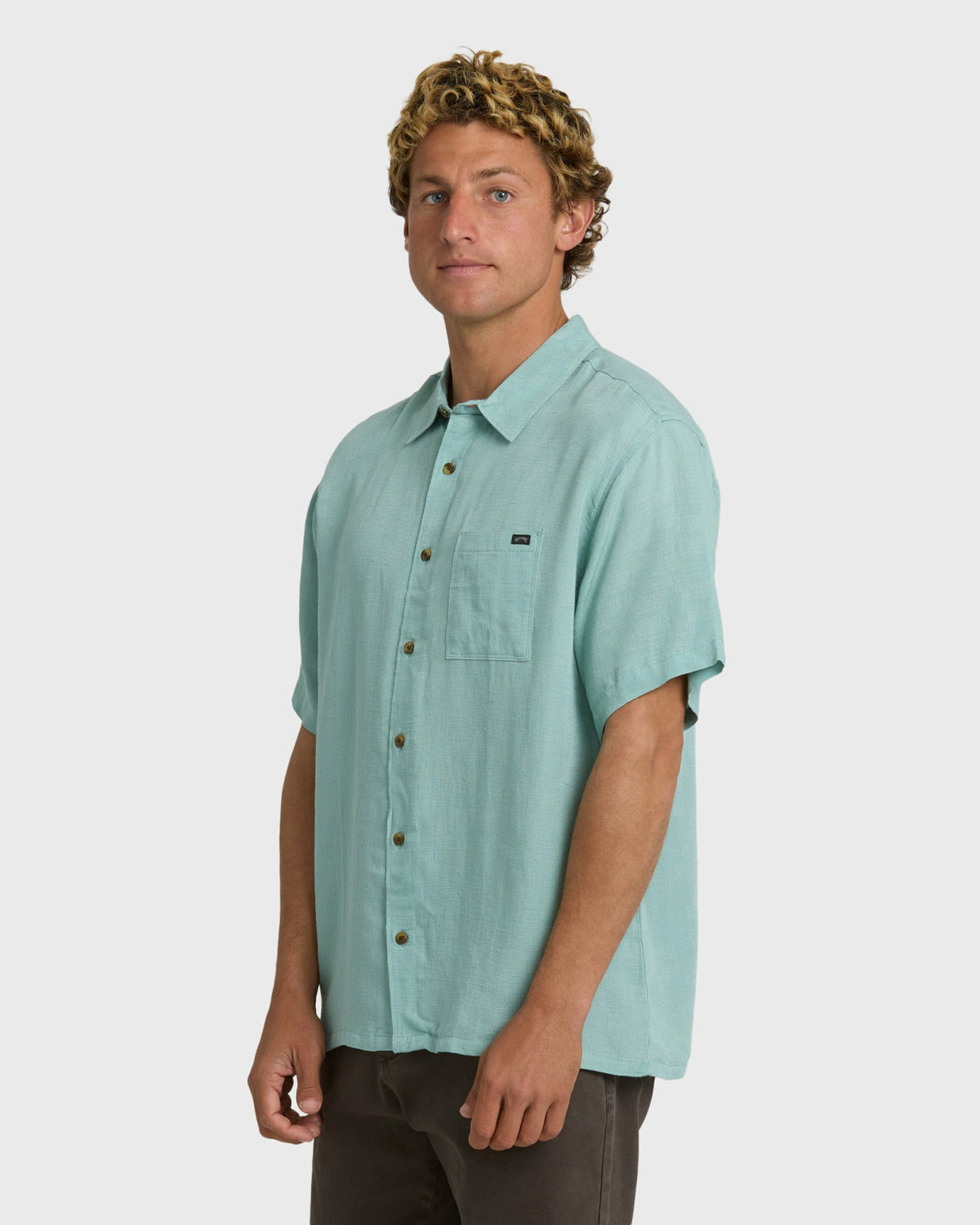 Billabong Men's Victoria Short Sleeve Shirt - Absinthe