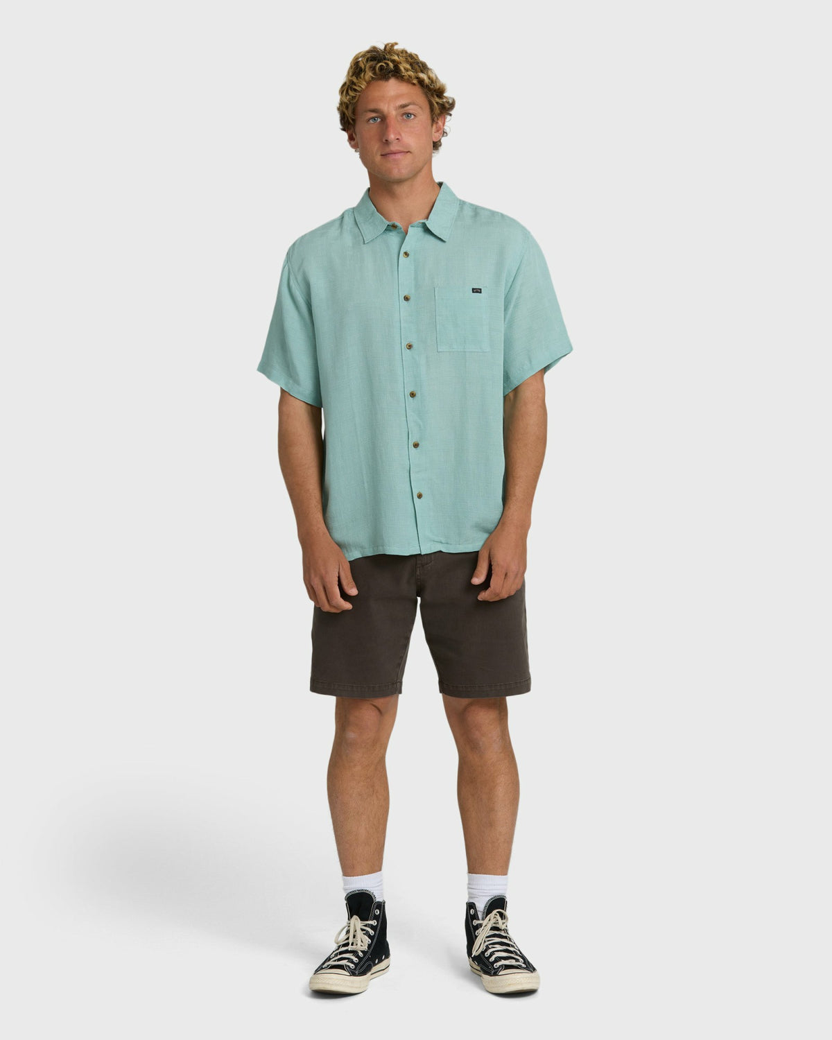 Billabong Men's Victoria Short Sleeve Shirt - Absinthe