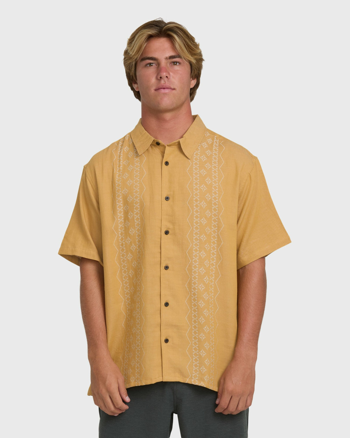 Billabong Men's Cordoba Short Sleeve Shirt - Wild Honey