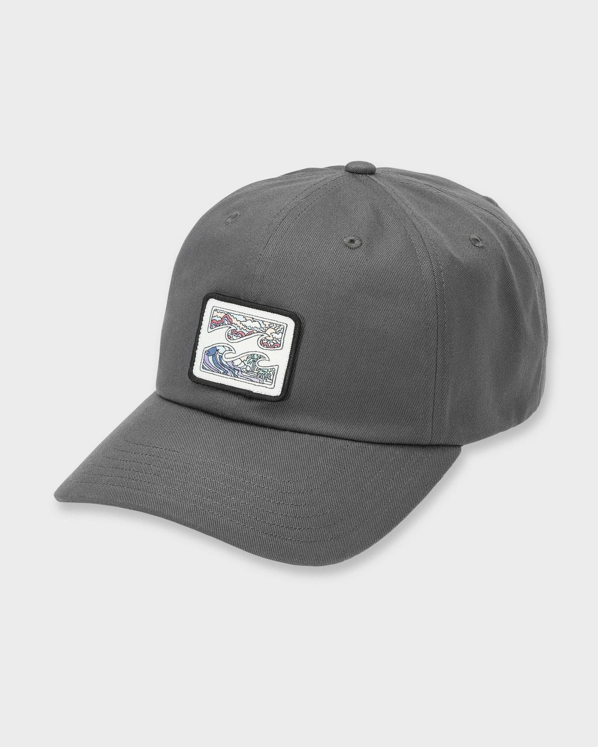 Billabong Men's Crayon Wave Strapback Hat - Raven