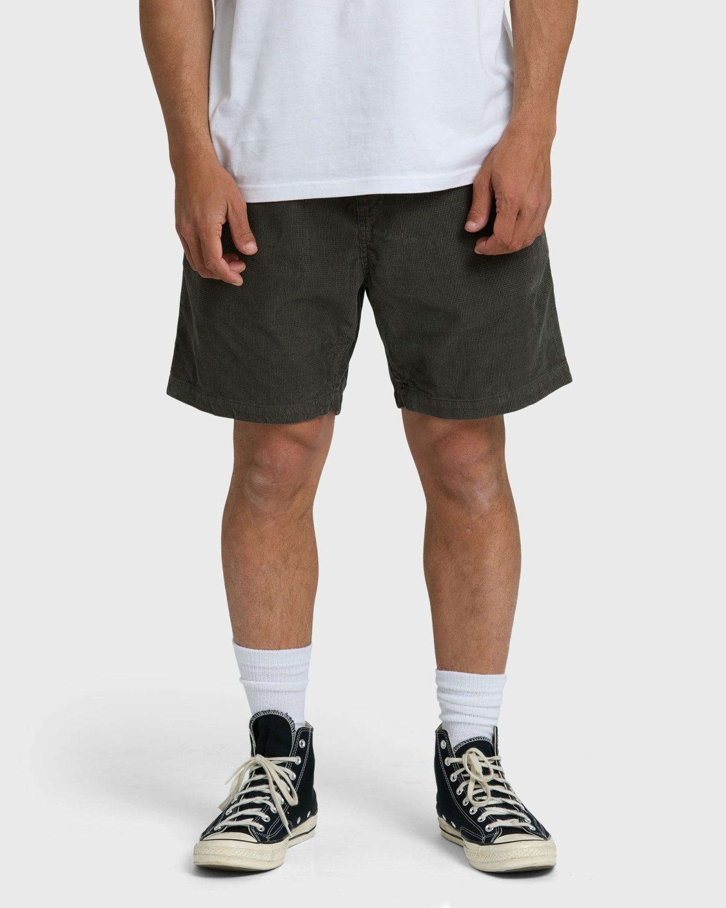 Billabong Men's Larry Layback 19\" Cord Shorts - Dark Gray