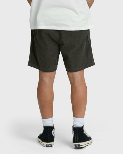 Billabong Men's Larry Layback 19\" Cord Shorts - Dark Gray