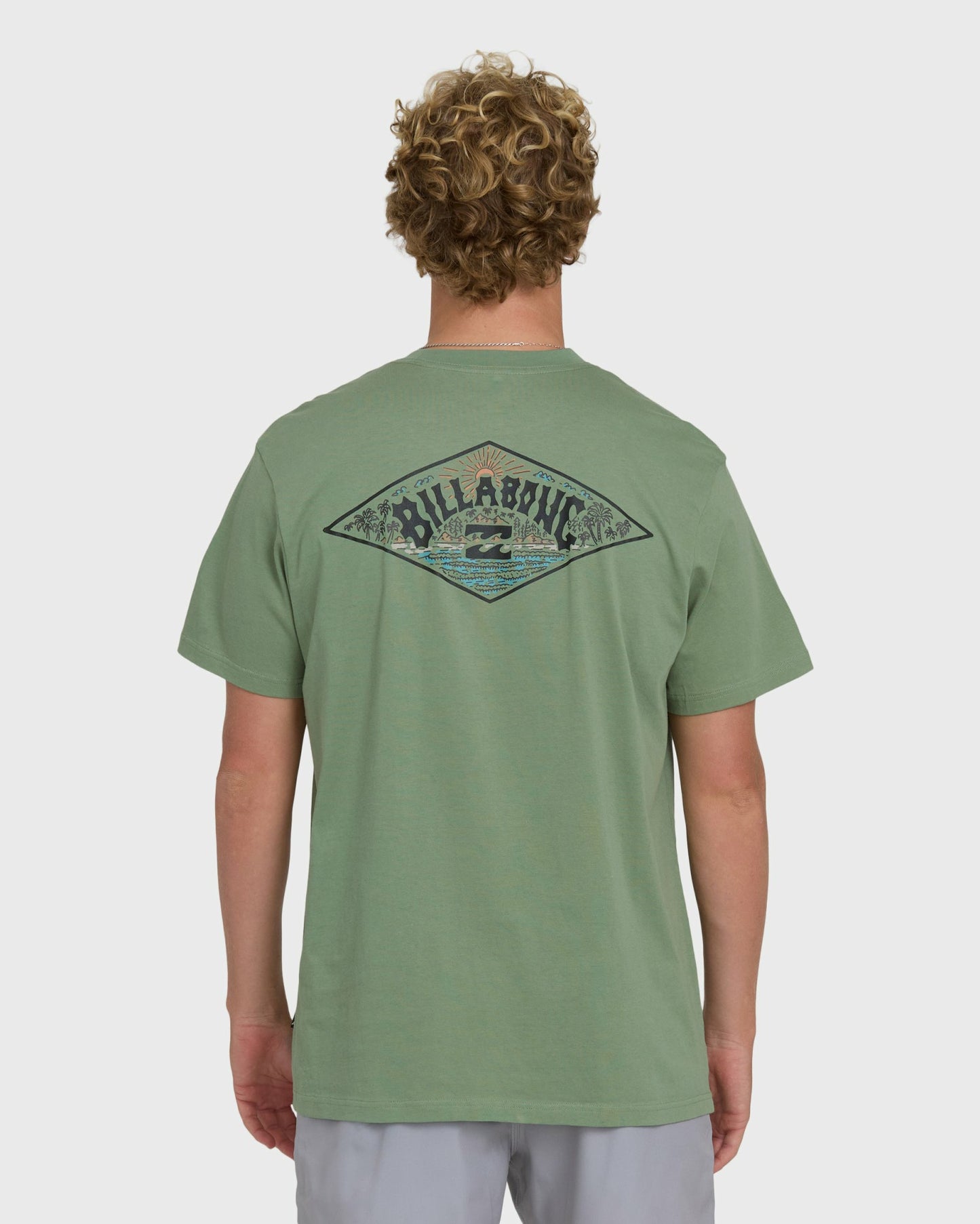 Billabong Men's A\/Div Arch Premium Short Sleeve Knit T-Shirt - Hedge Green