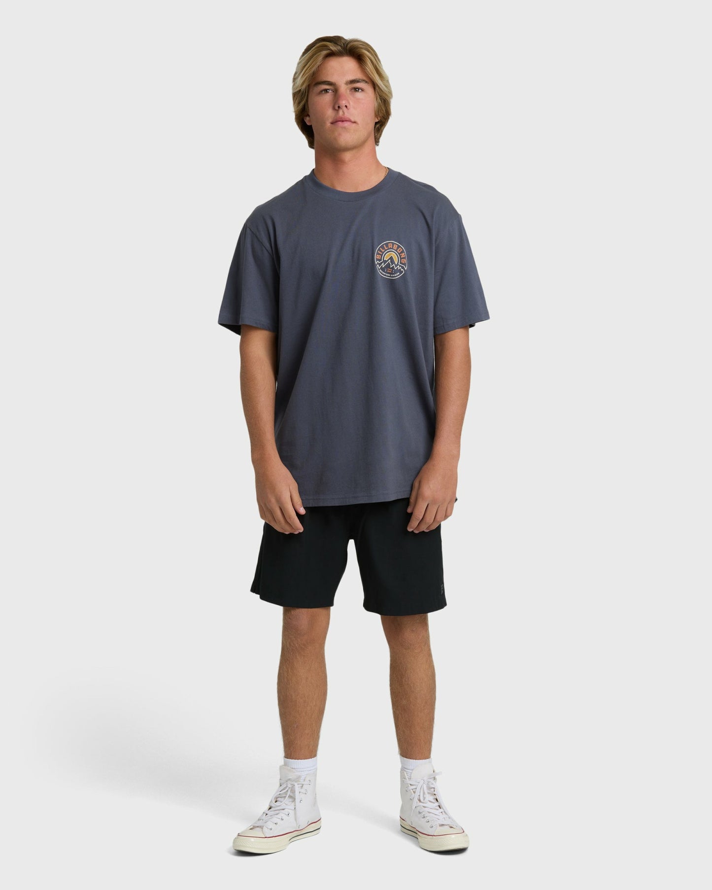 Billabong Men's Rockies Adiv Premium Short Sleeve T-Shirt - Graystone