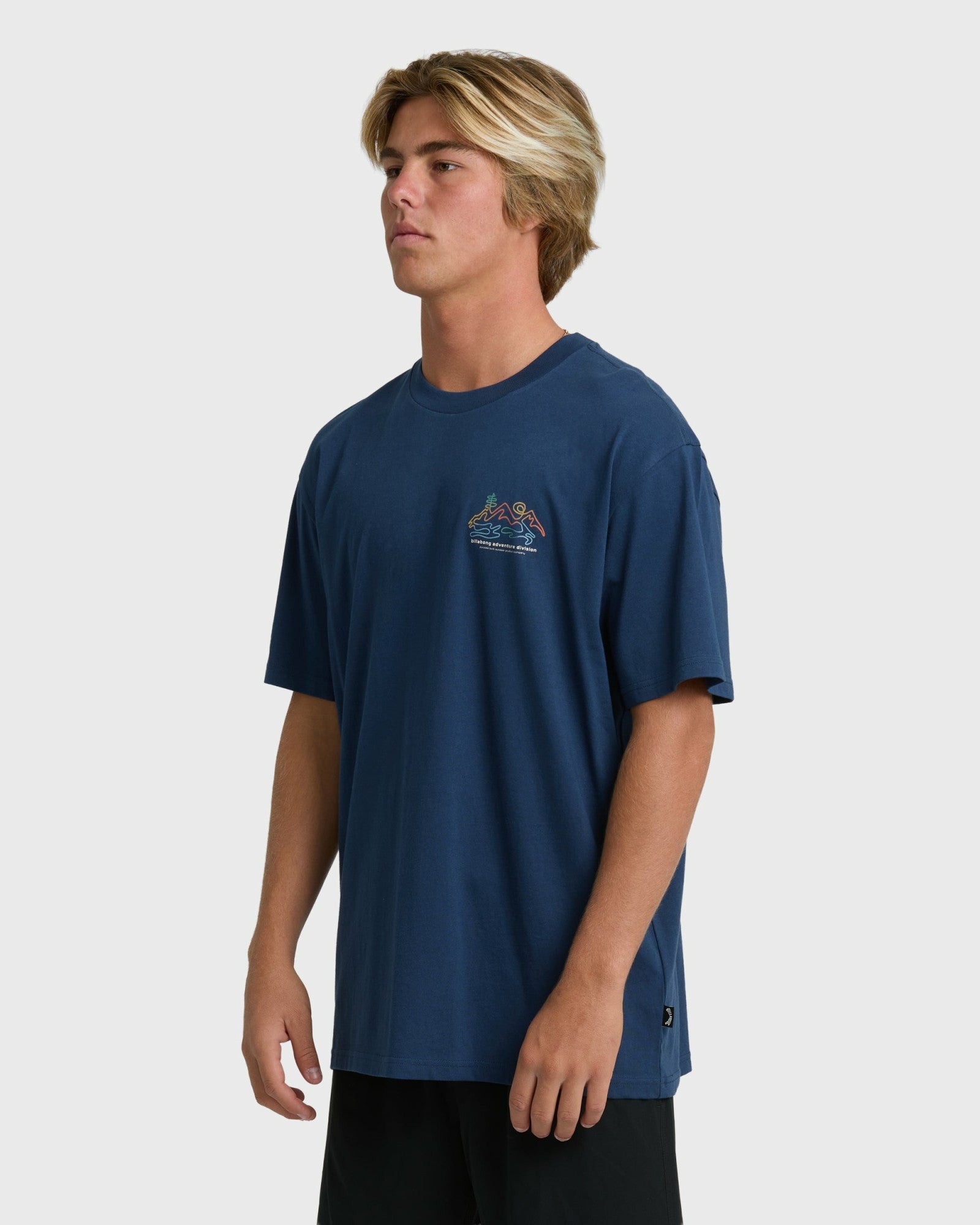 Billabong Men's Range Adiv Premium Short Sleeve T-Shirt - Dark Blue