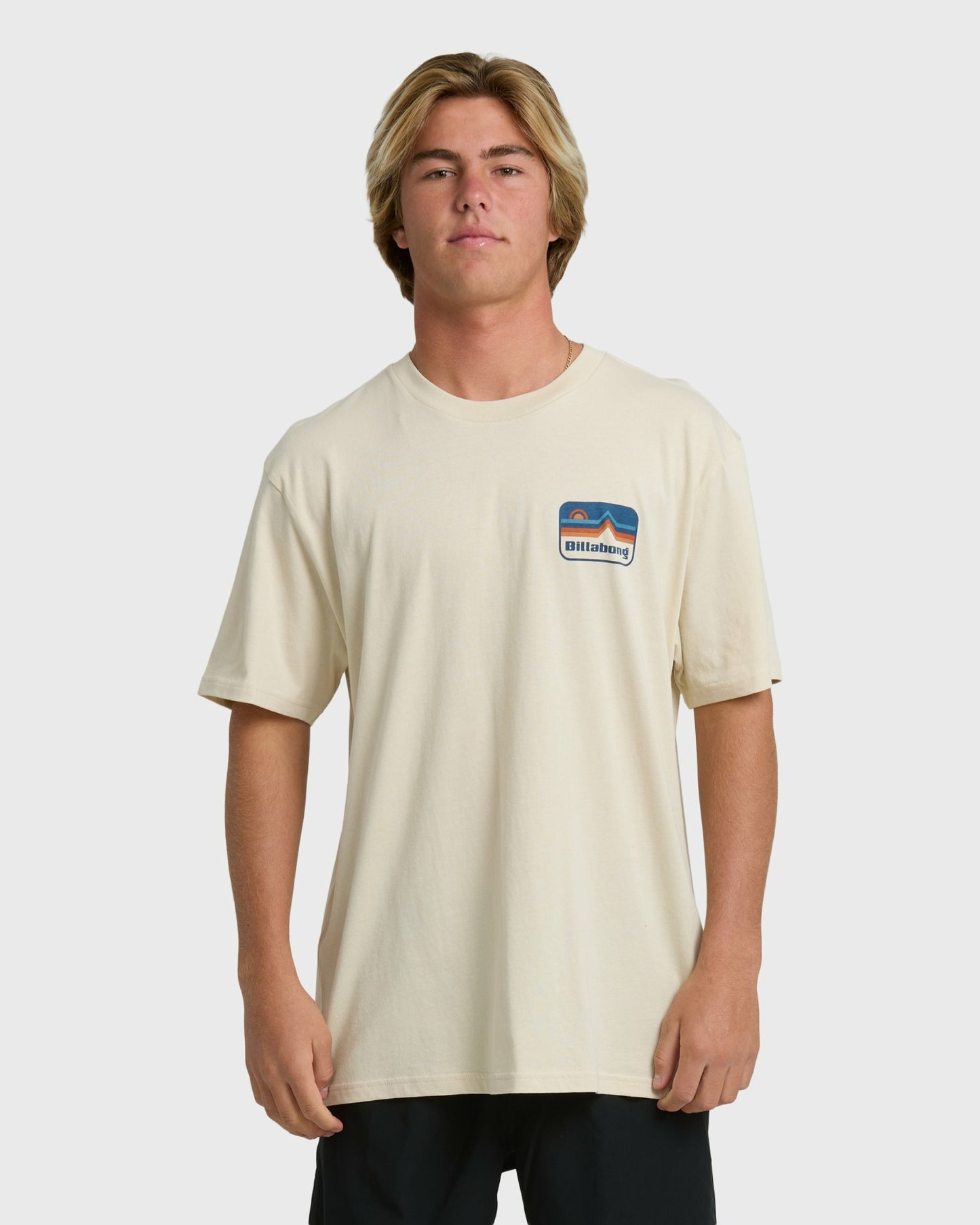 Billabong Men's Range Adiv Premium Short Sleeve T-Shirt - Oatmeal