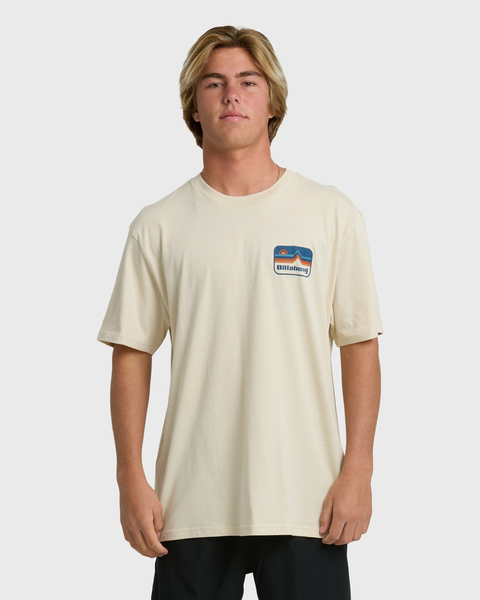 Billabong Men's Range Adiv Premium Short Sleeve T-Shirt - Oatmeal