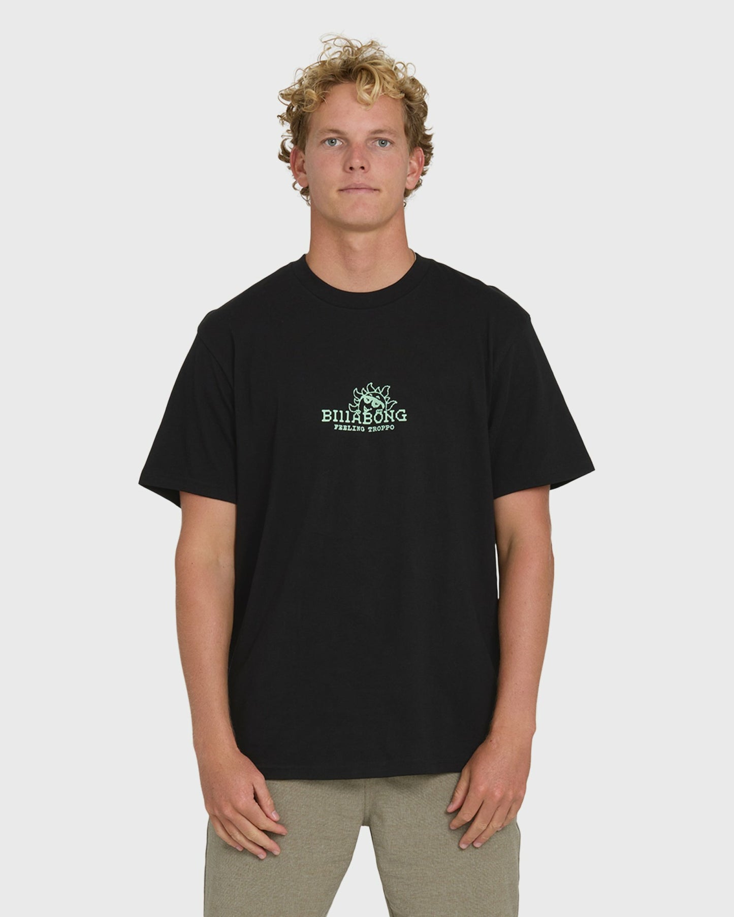 Billabong Men's Peek Premium Short Sleeve Knit T-Shirt - Black