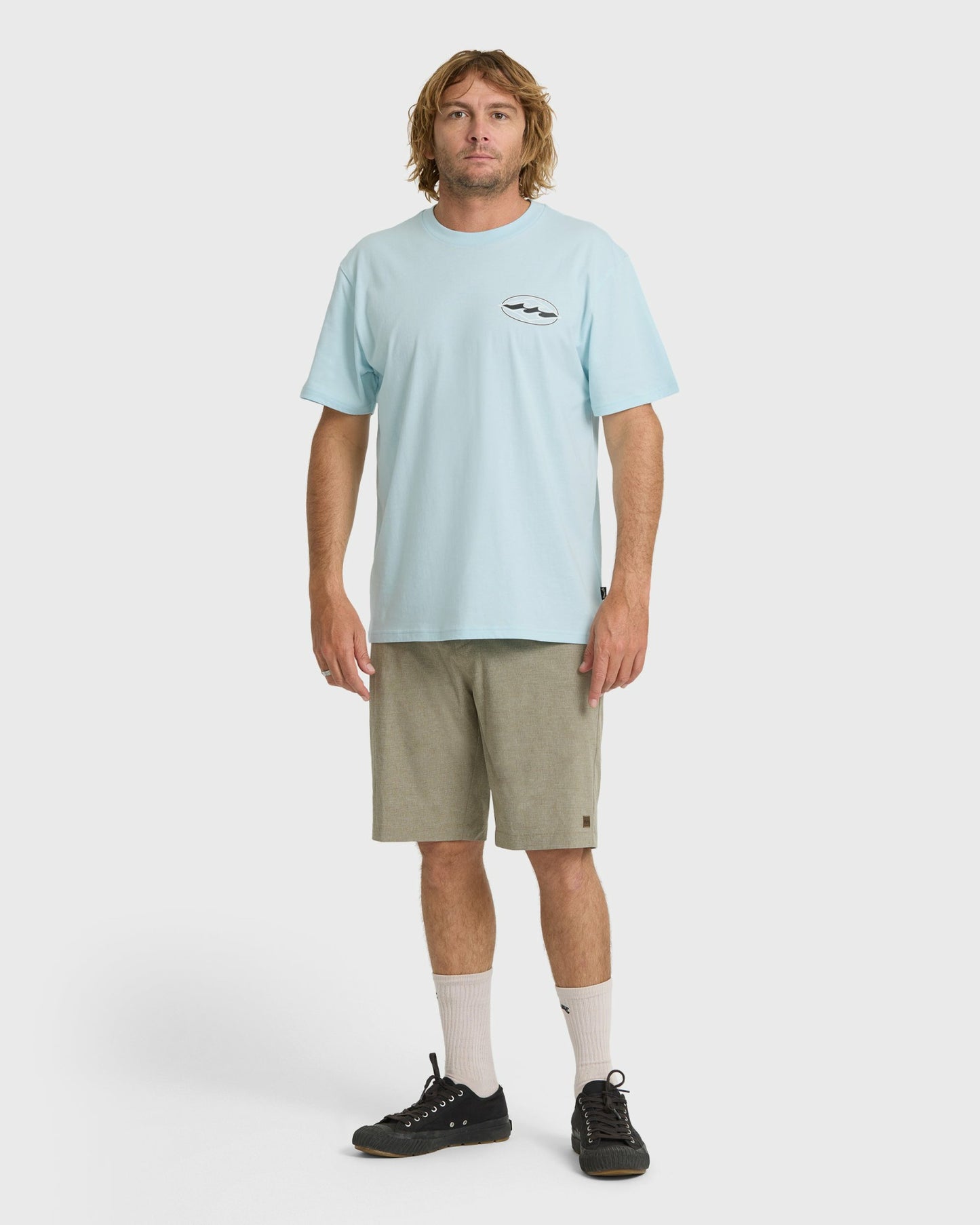 Billabong Men's Rotor Diamond Premium Short Sleeve Graphic T-Shirt - Coastal Blue