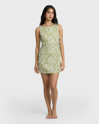 Billabong Women's Floral Trippin Mini Dress - Cactus