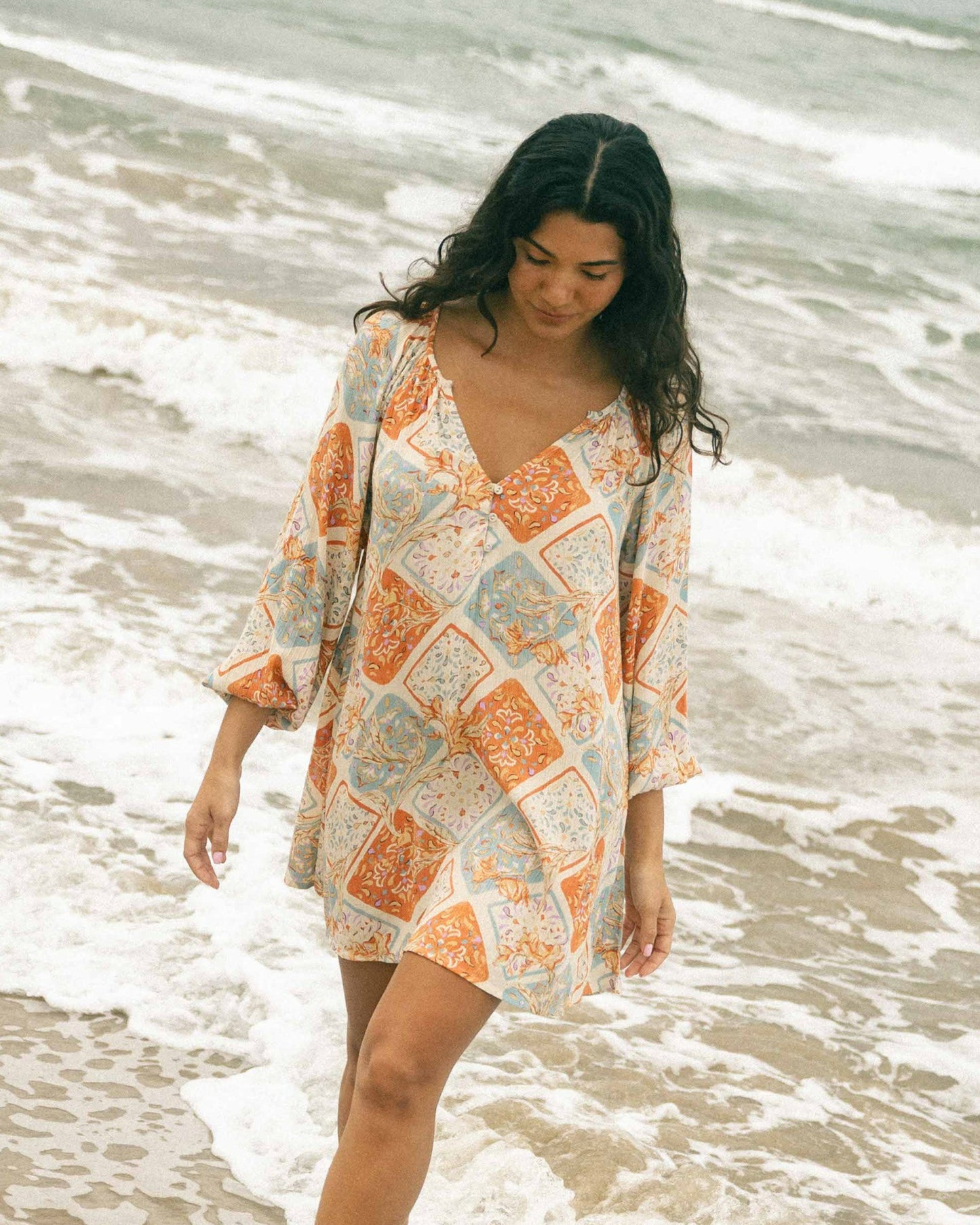 Billabong Women's Sweet Dreamer Mini Dress - Whitecap