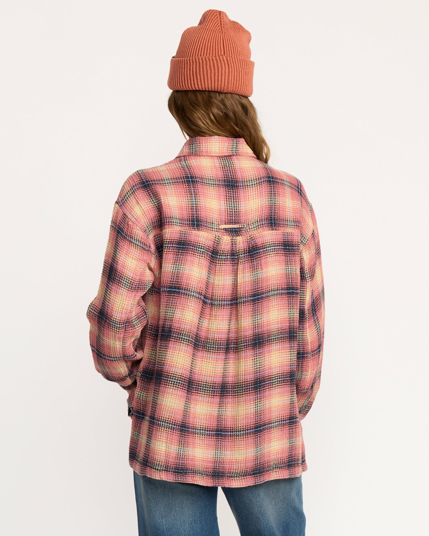 Billabong Women's Big Bear Long Sleeve Shirt - Mountain Rose
